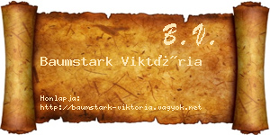 Baumstark Viktória névjegykártya